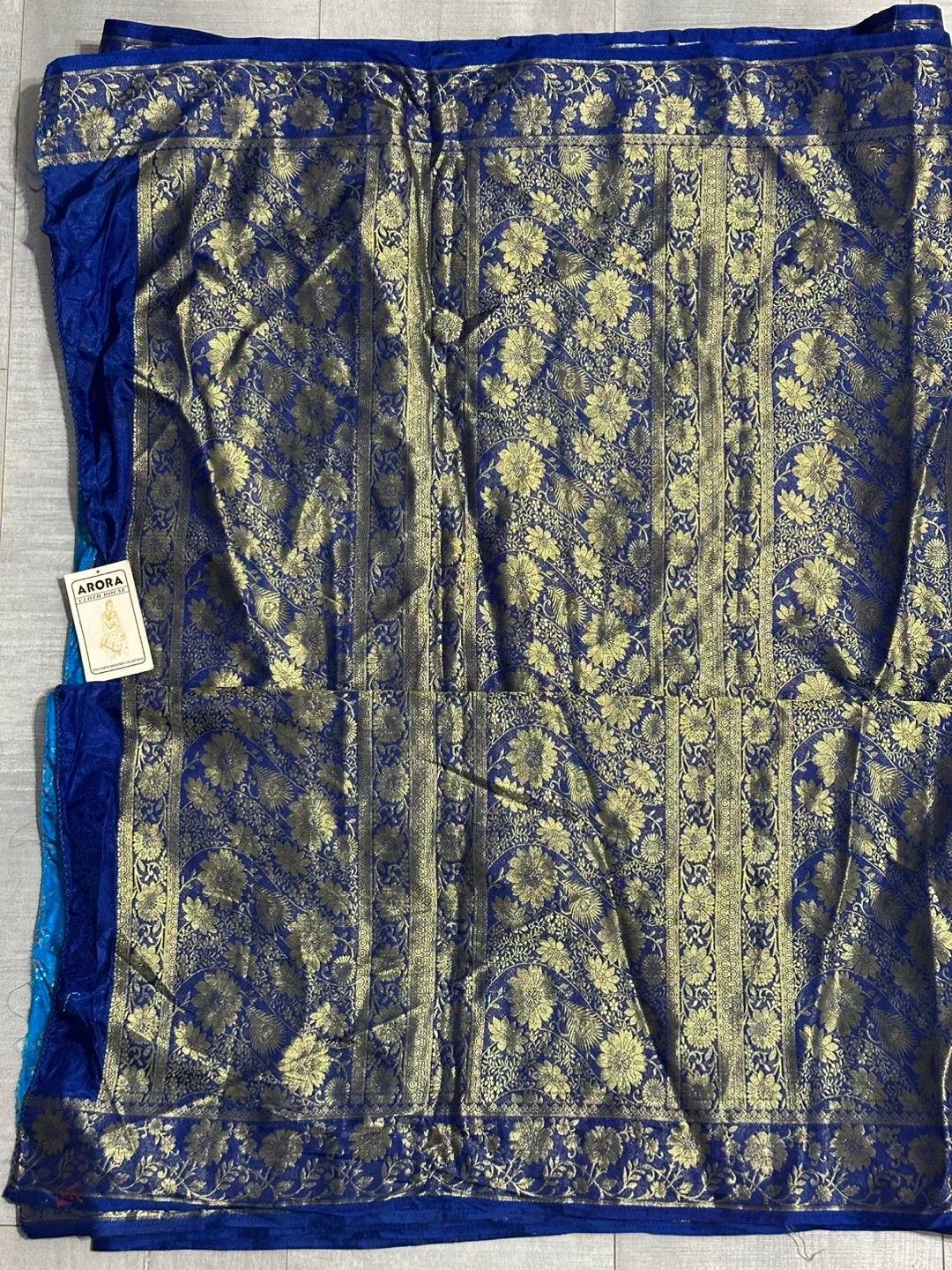 Arora Cloth House Saree - Blue & Navy image indicator(7)