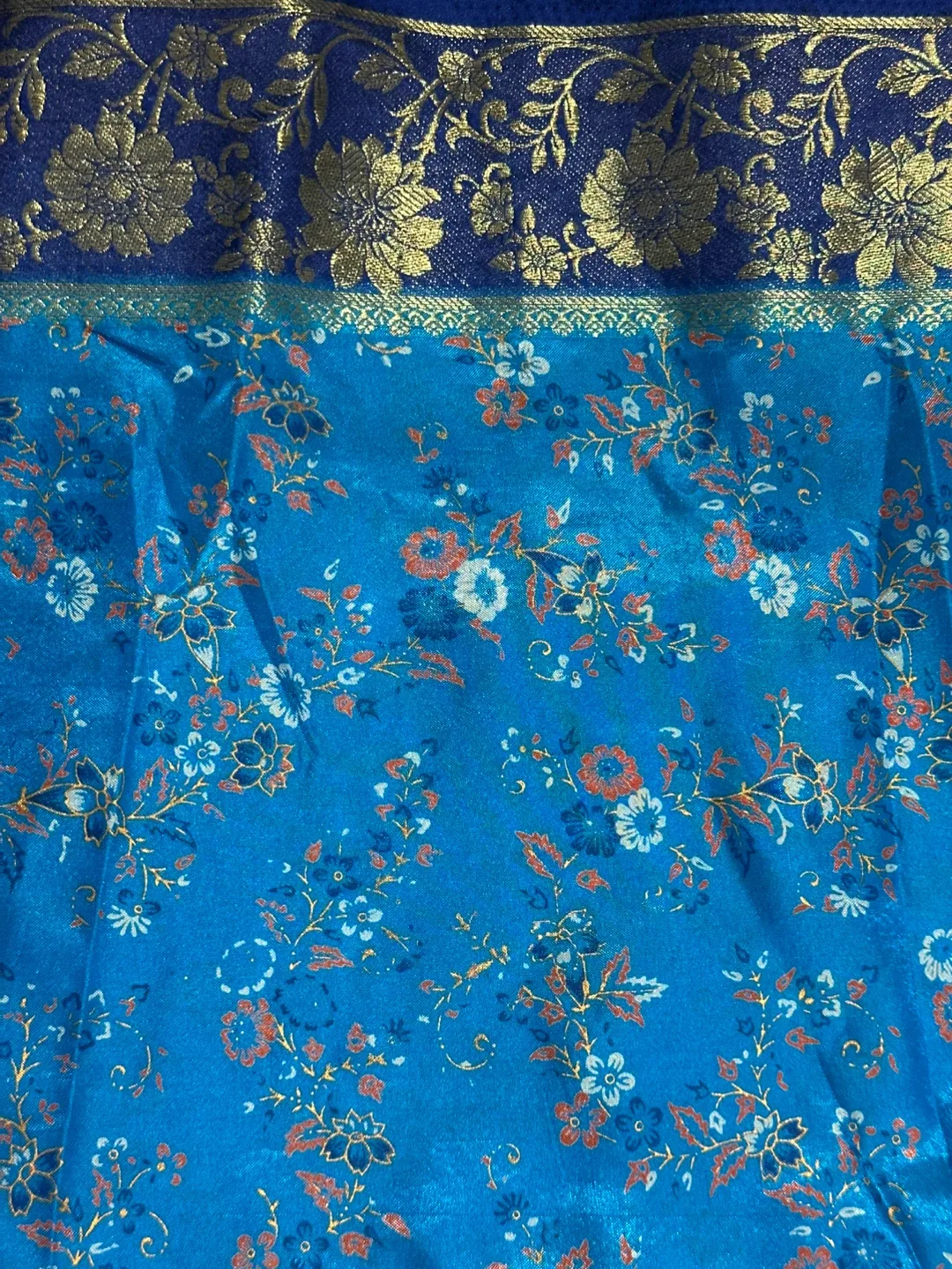 Arora Cloth House Saree - Blue & Navy image indicator(10)