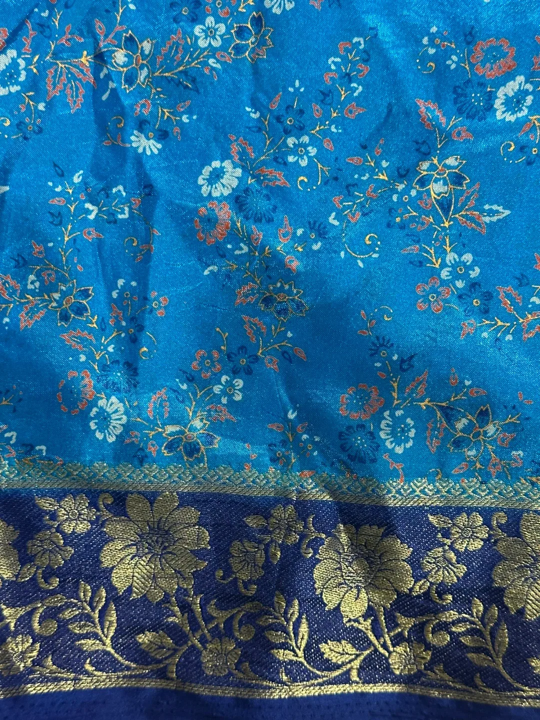 Arora Cloth House Saree - Blue & Navy image indicator(9)