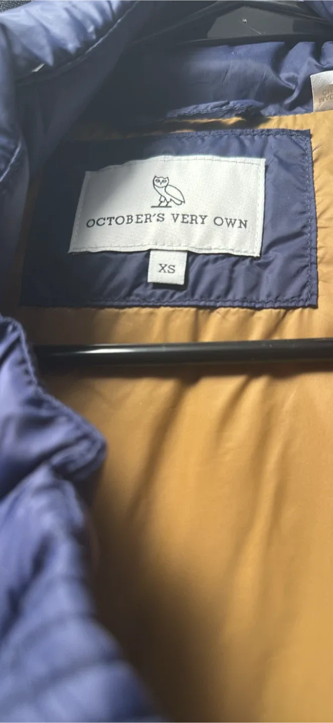 October's Very Own (OVO) Puffer Vest - Size XS thumbnail
