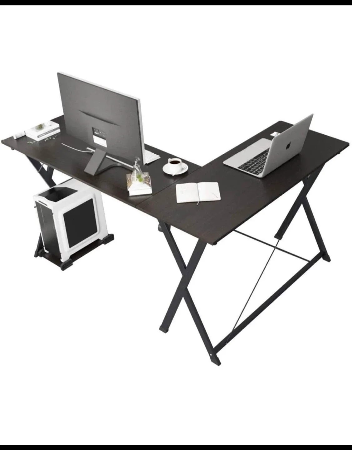 L-Shaped Corner Desk - Perfect for Home Office! thumbnail