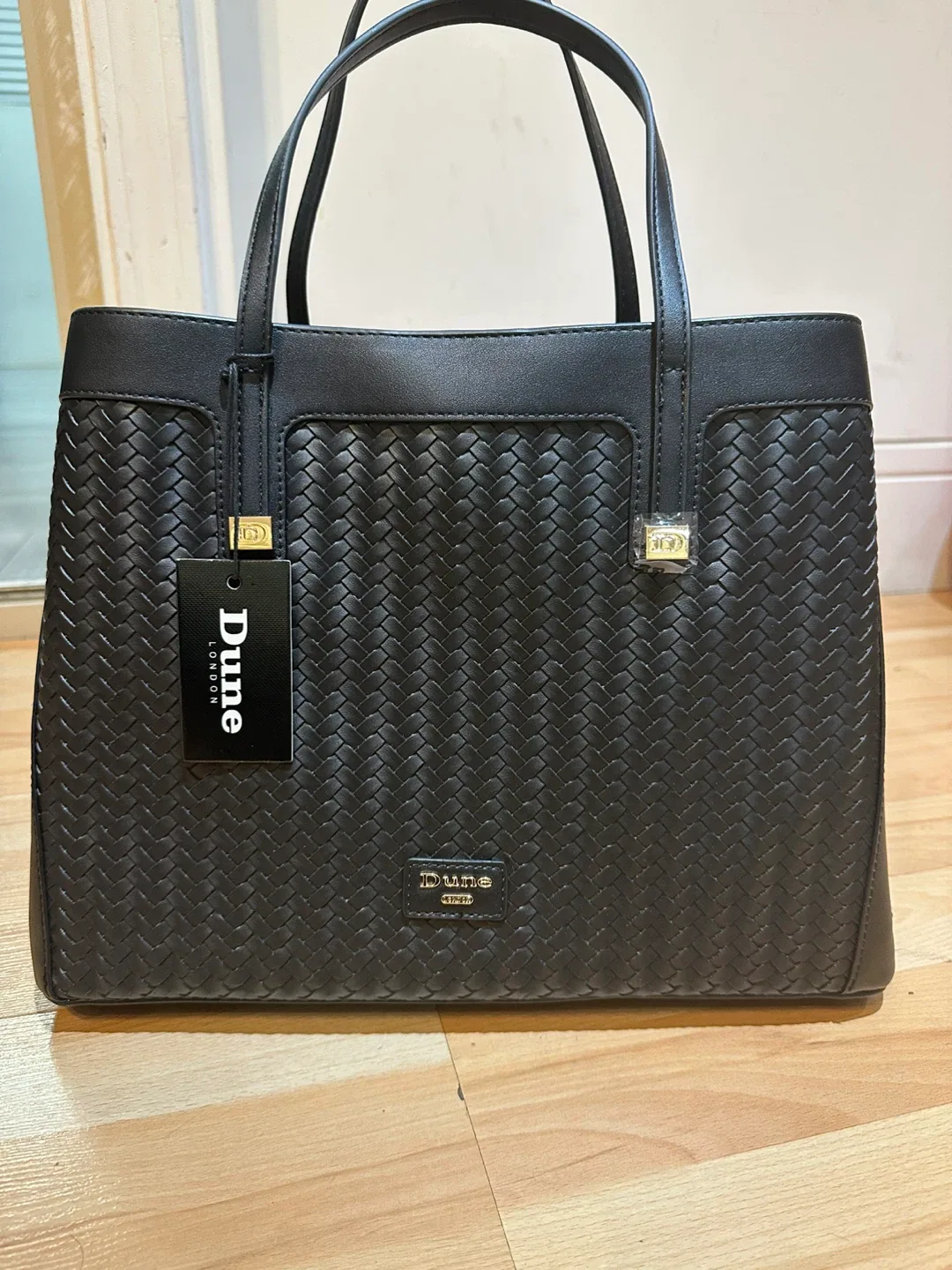 Dune London Black Tote Bag image indicator(10)