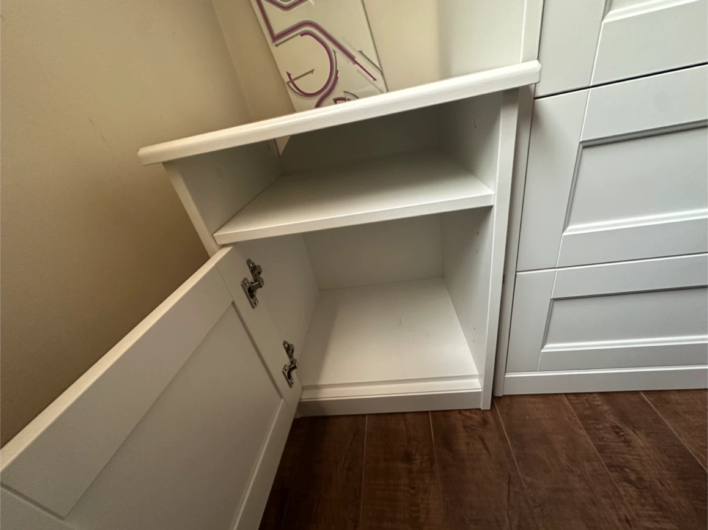 TWO IKEA White Nightstand