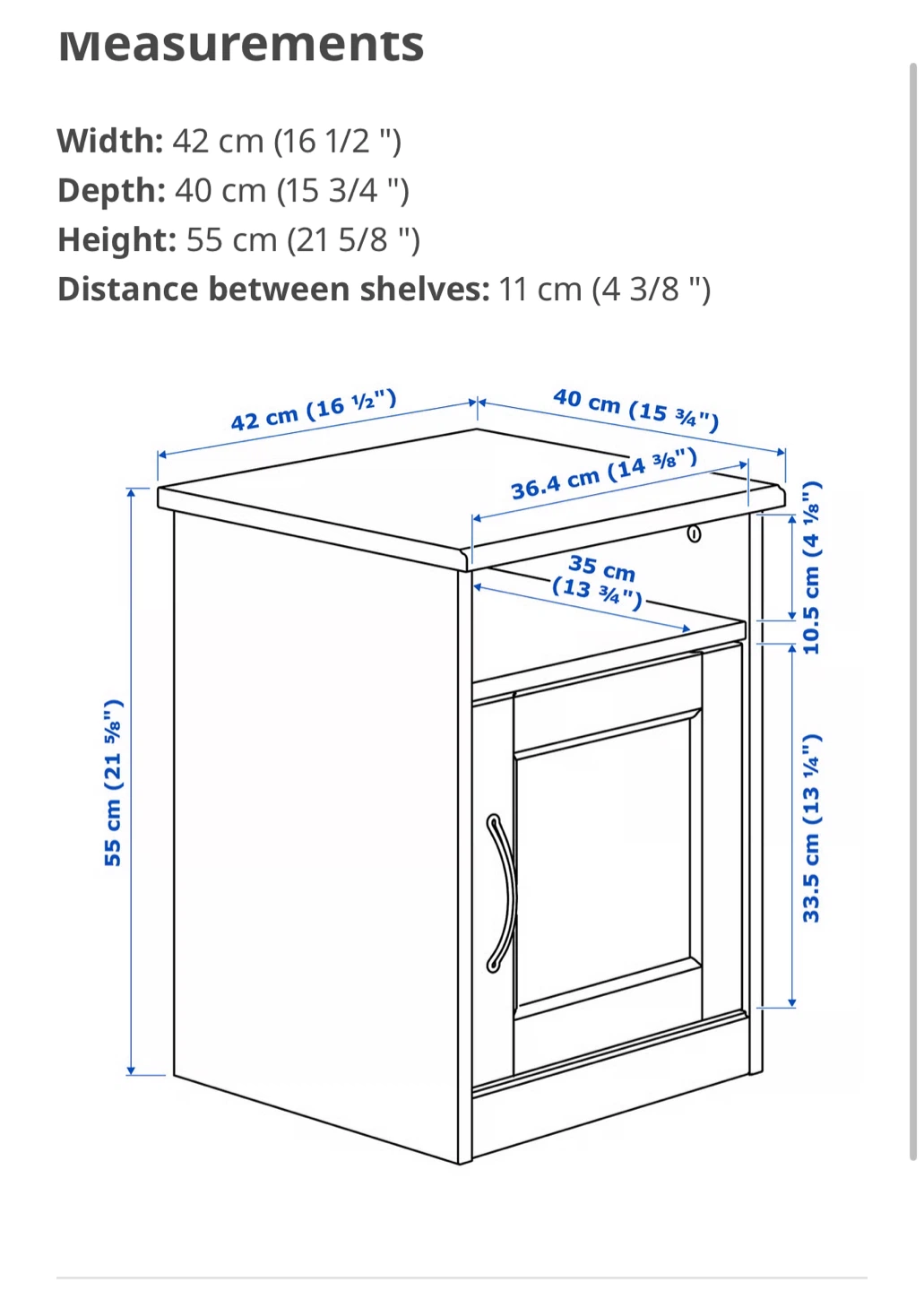 TWO IKEA White Nightstand - photo 2