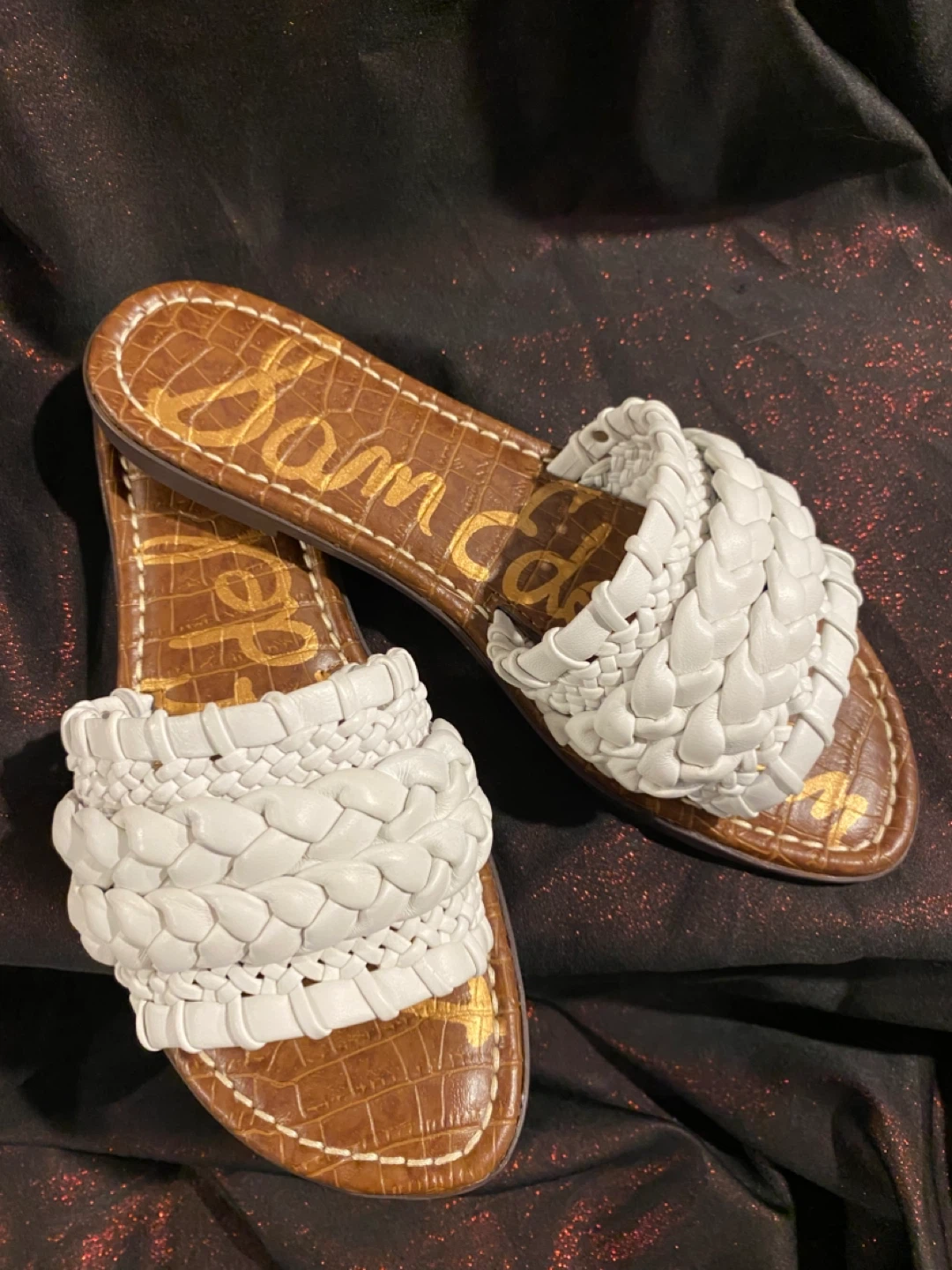 Sam Edelman White Braided Sandals - Size 8.5 - photo 2
