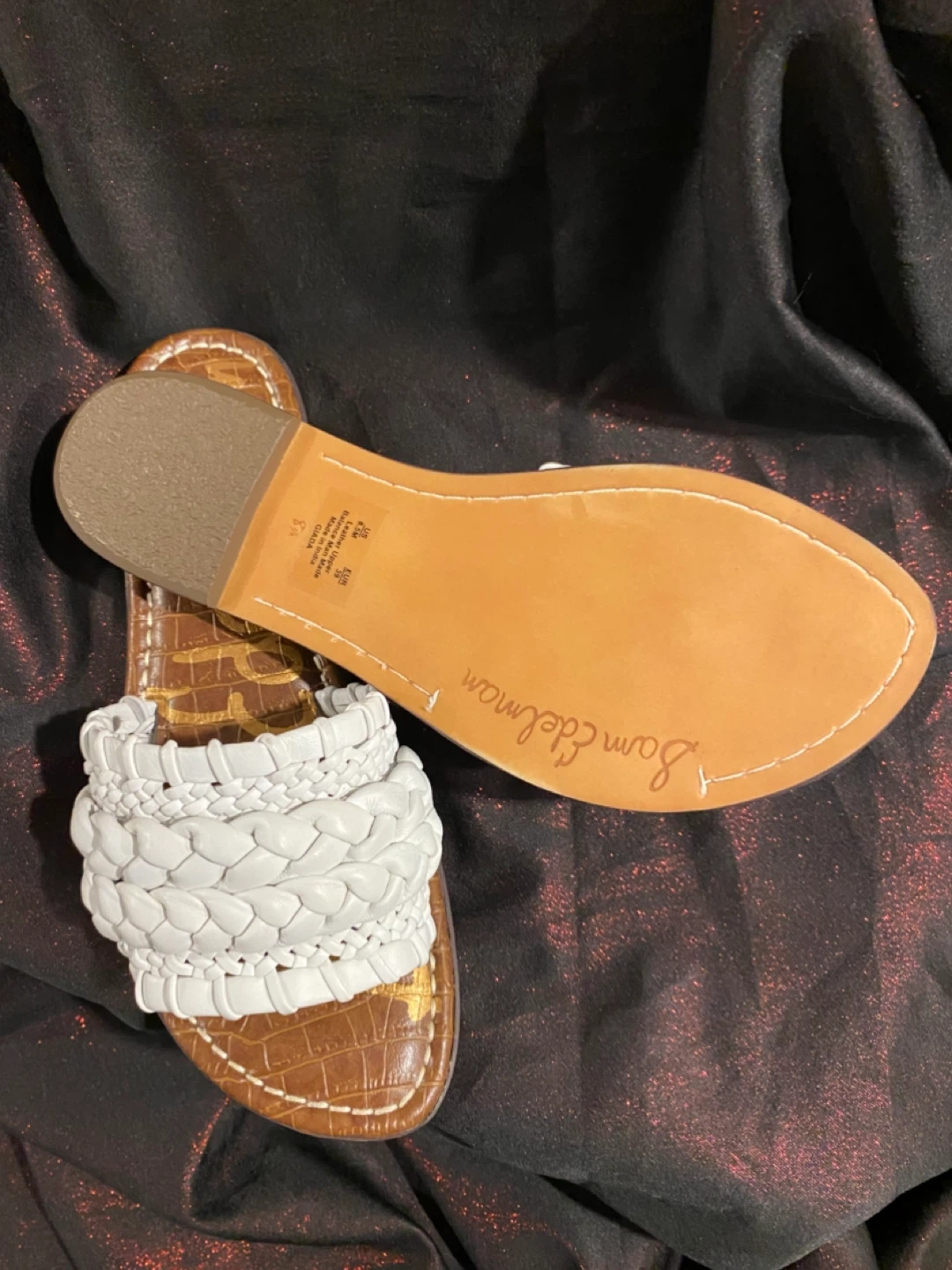 Sam Edelman White Braided Sandals - Size 8.5 - photo 3
