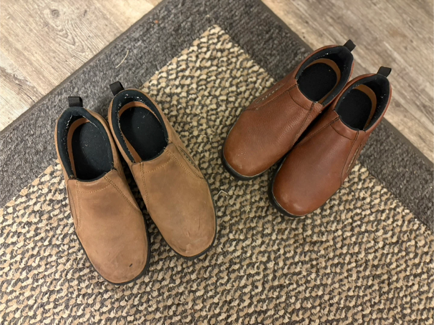 Brown Leather Ropers Shoes - Size 8.5