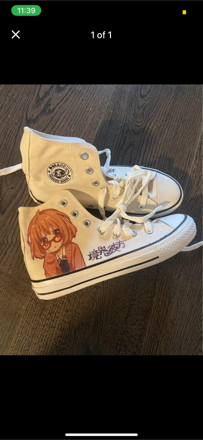 womens size 7 anime shoes