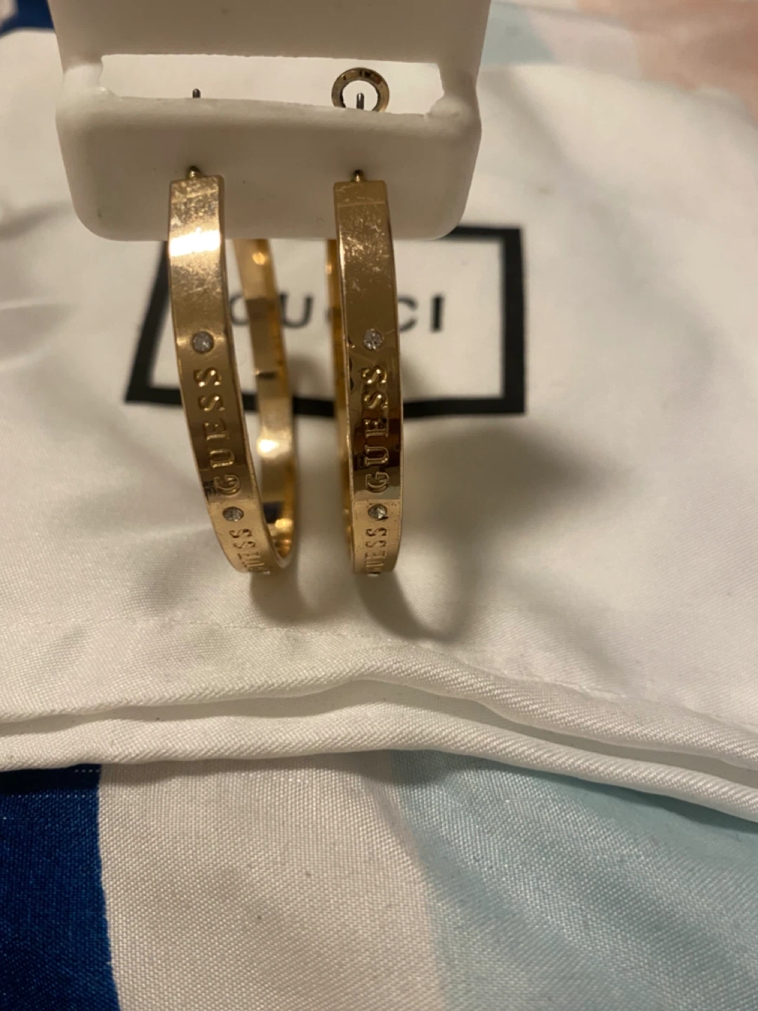 Guess Gold Hoop Earrings