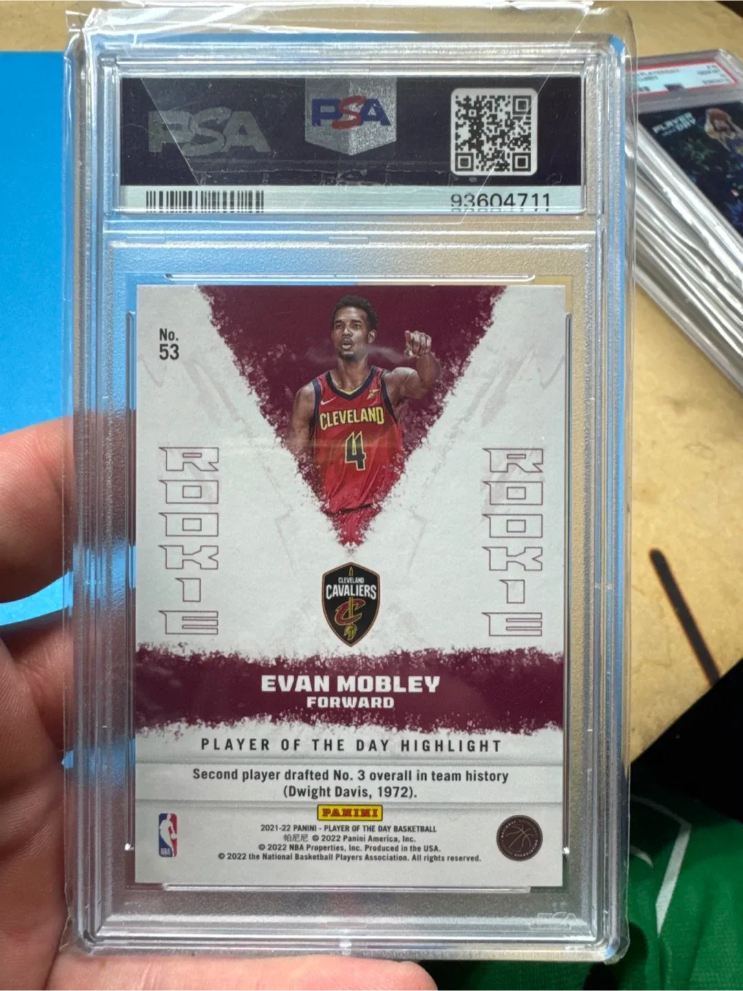 2021-22 Panini Evan Mobley Rookie Card image indicator(2)