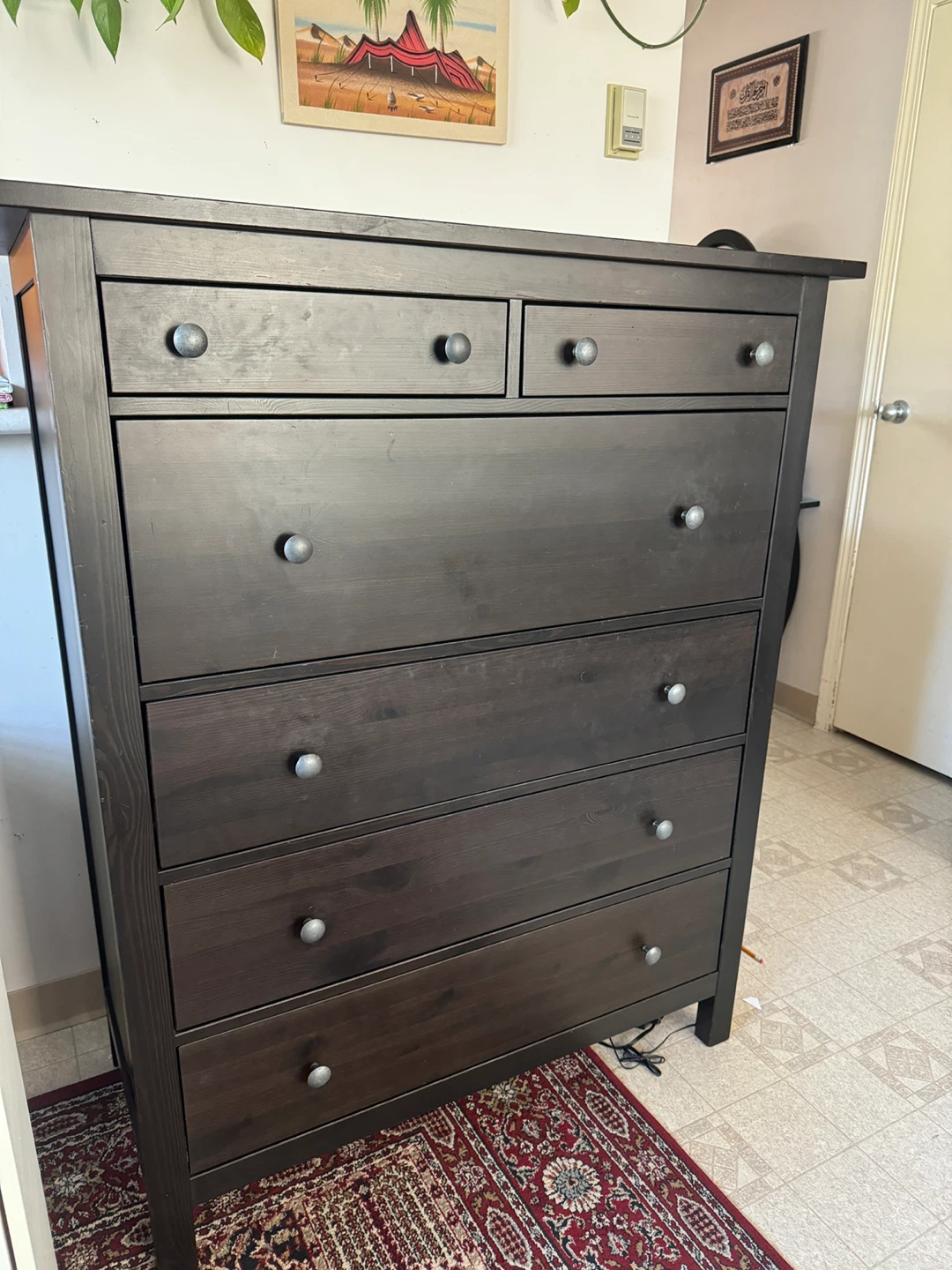 IKEA Hemnes 6-Drawer Dresser - Dark Brown