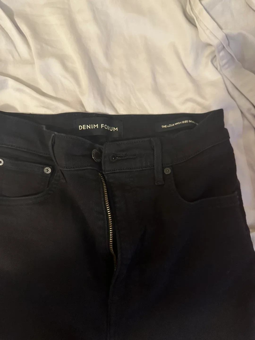 Denim Forum The Lola High Rise Skinny Jeans thumbnail