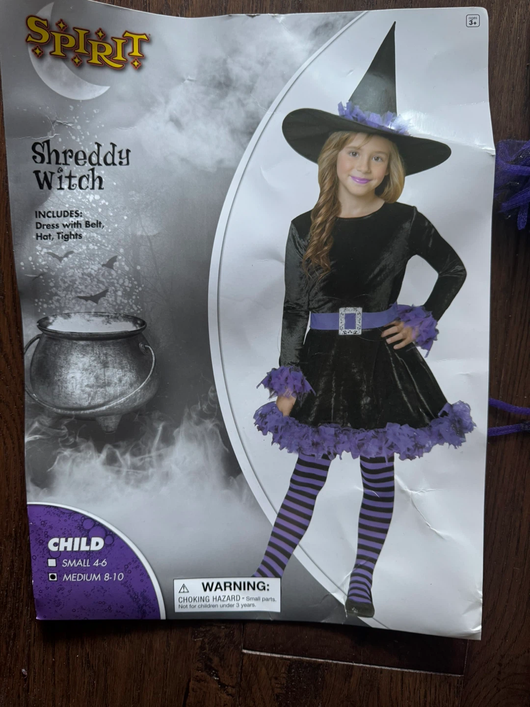 Spirit Shreddy Witch Costume - Child Medium (8-10)