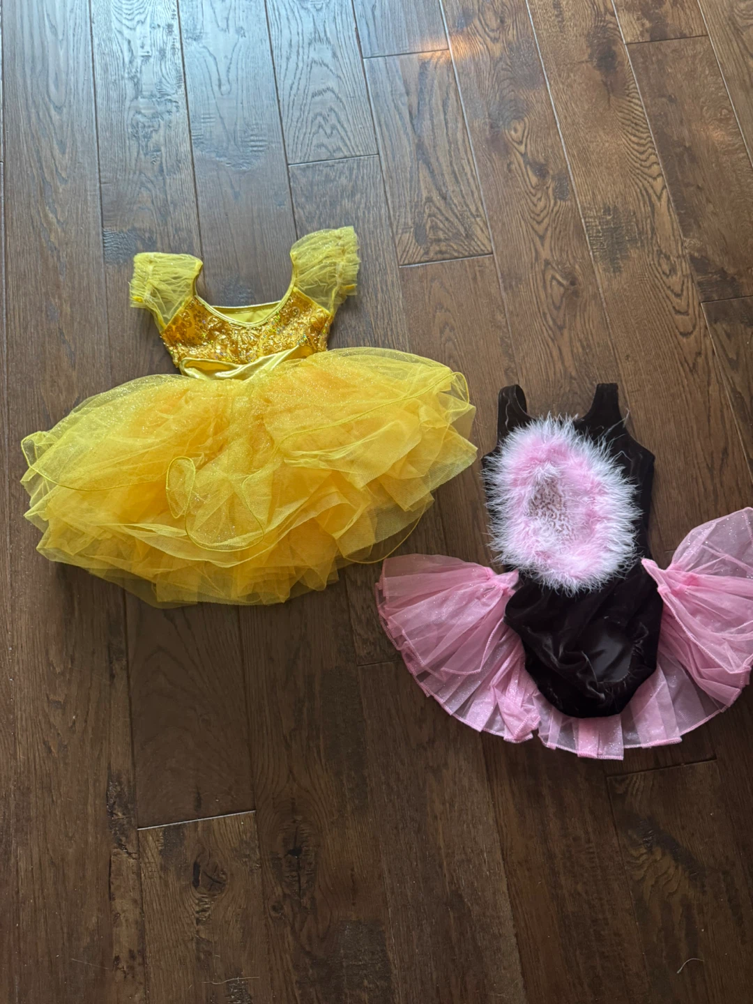 Dance Costumes - Yellow & Pink