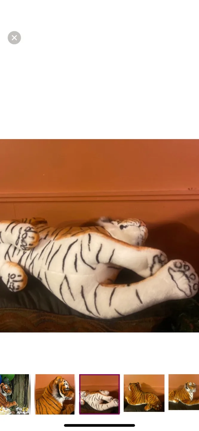 Large Stuffed Tiger image indicator(3)