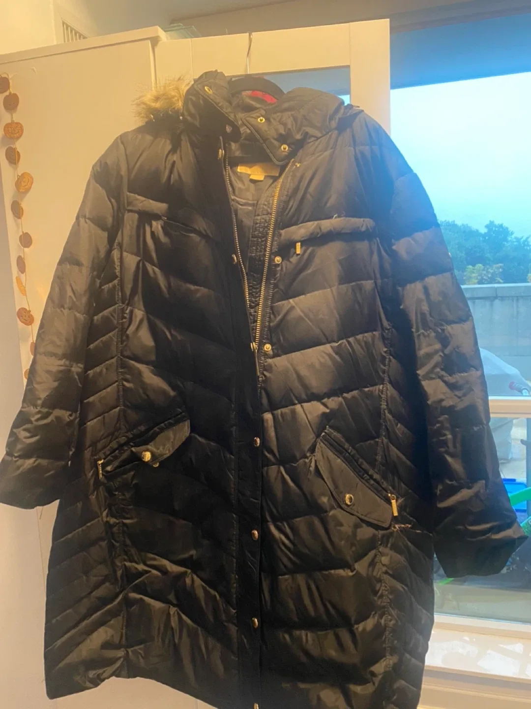 Michael Kors Black Puffer Jacket - Size 2X thumbnail