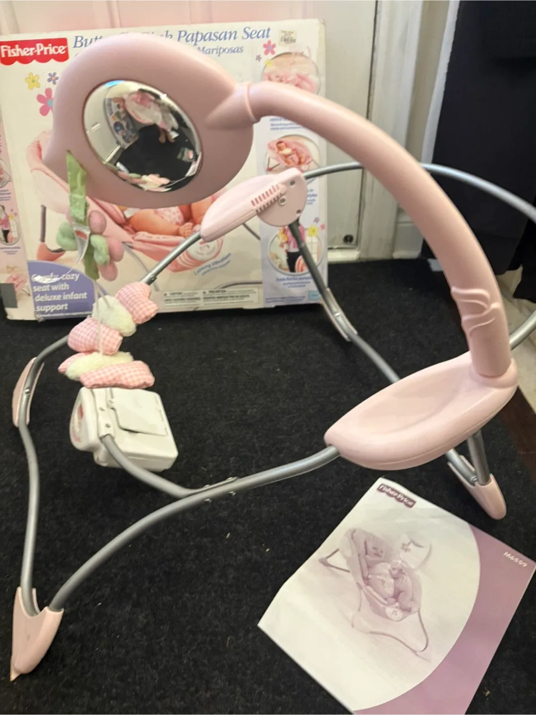 Fisher-Price Butterfly Pink Papasan Seat image indicator(4)