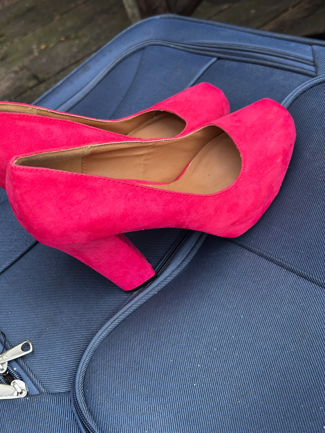 Maibel Pink Suede Heels - Size 7.5 - photo 2