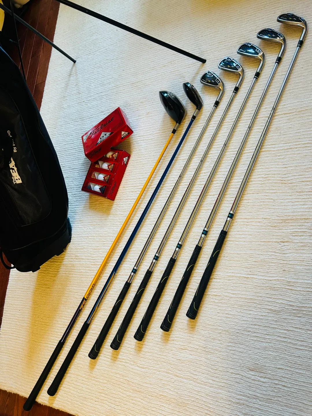 Nickent 3DX RC/TaylorMade R580 Golf Club Set (Right Hand, Adult)