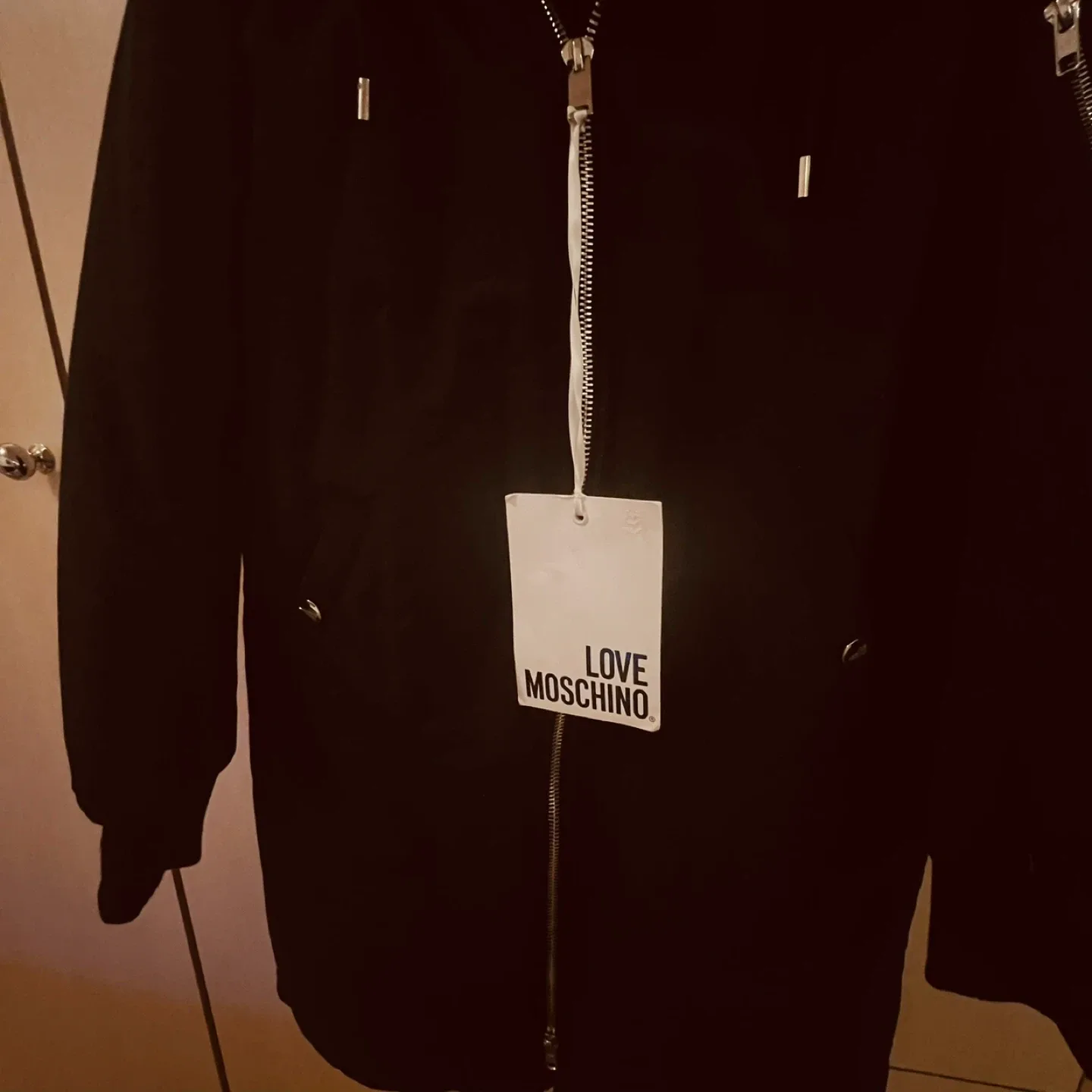 Love Moschino Black Winter Coat thumbnail