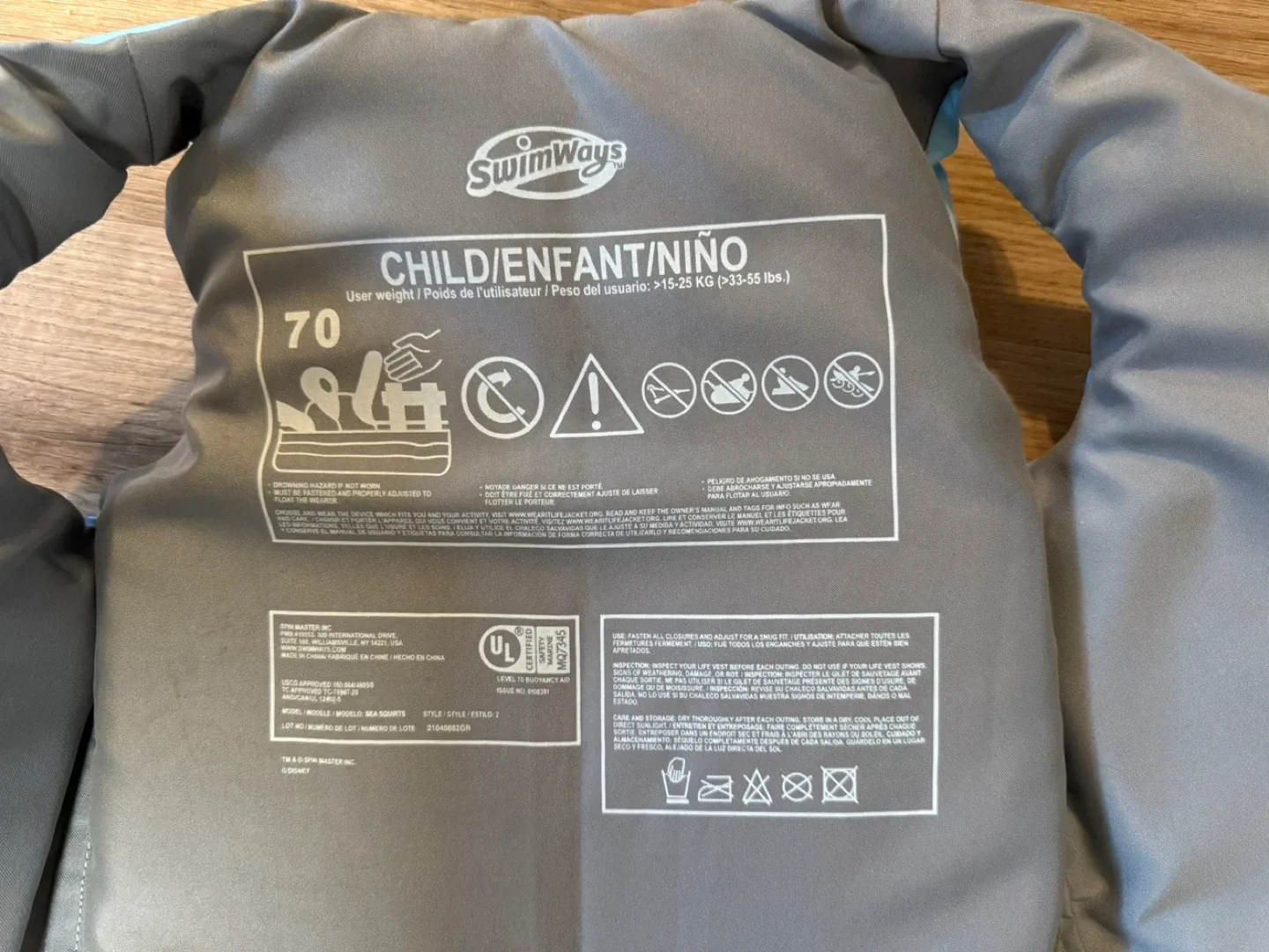 SwimWays Child Frozen Life Jacket - 33-55 lbs image indicator(4)