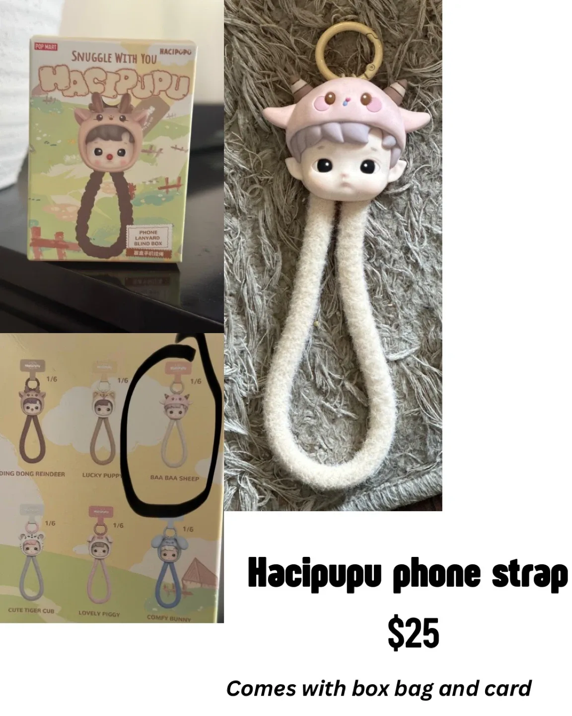 Popmart HACIPUPU Phone strap Blindbox thumbnail
