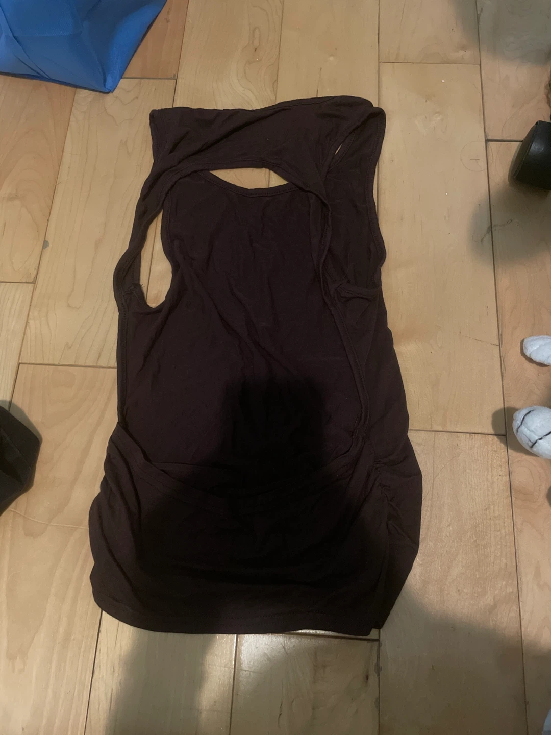 Haut sans manches marron - photo 2