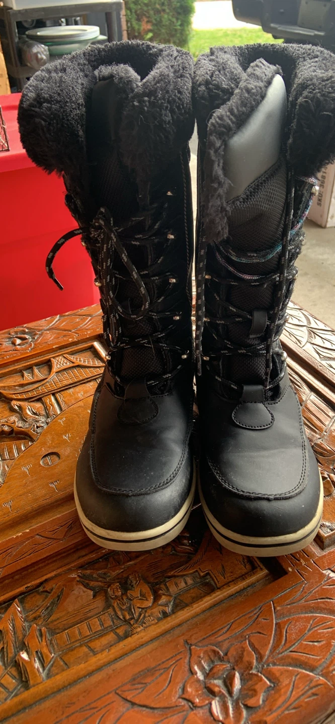 Banff Trail Weven-98 Black Winter Boots - Size 8 - photo 2
