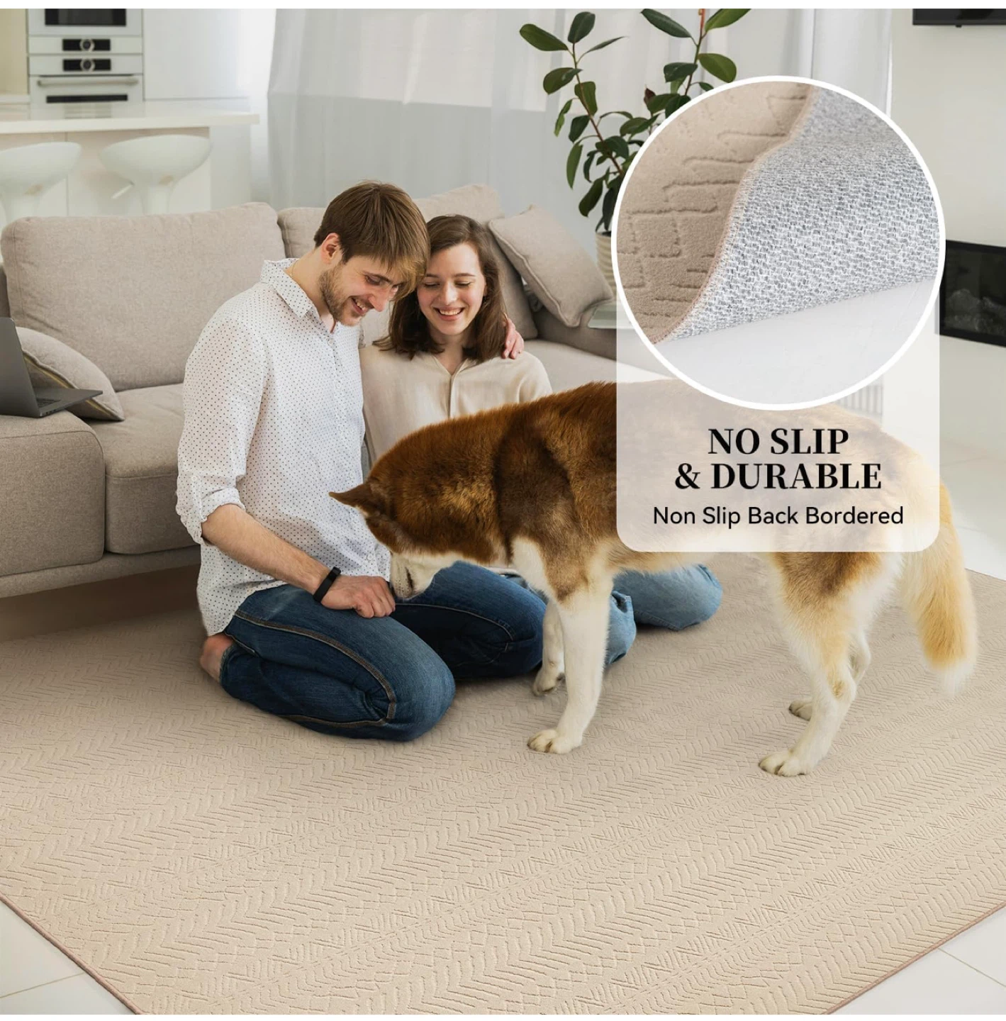 Montvoo 9’ to 12’ Boho Style Area Rug - Soft & Durable - photo 3