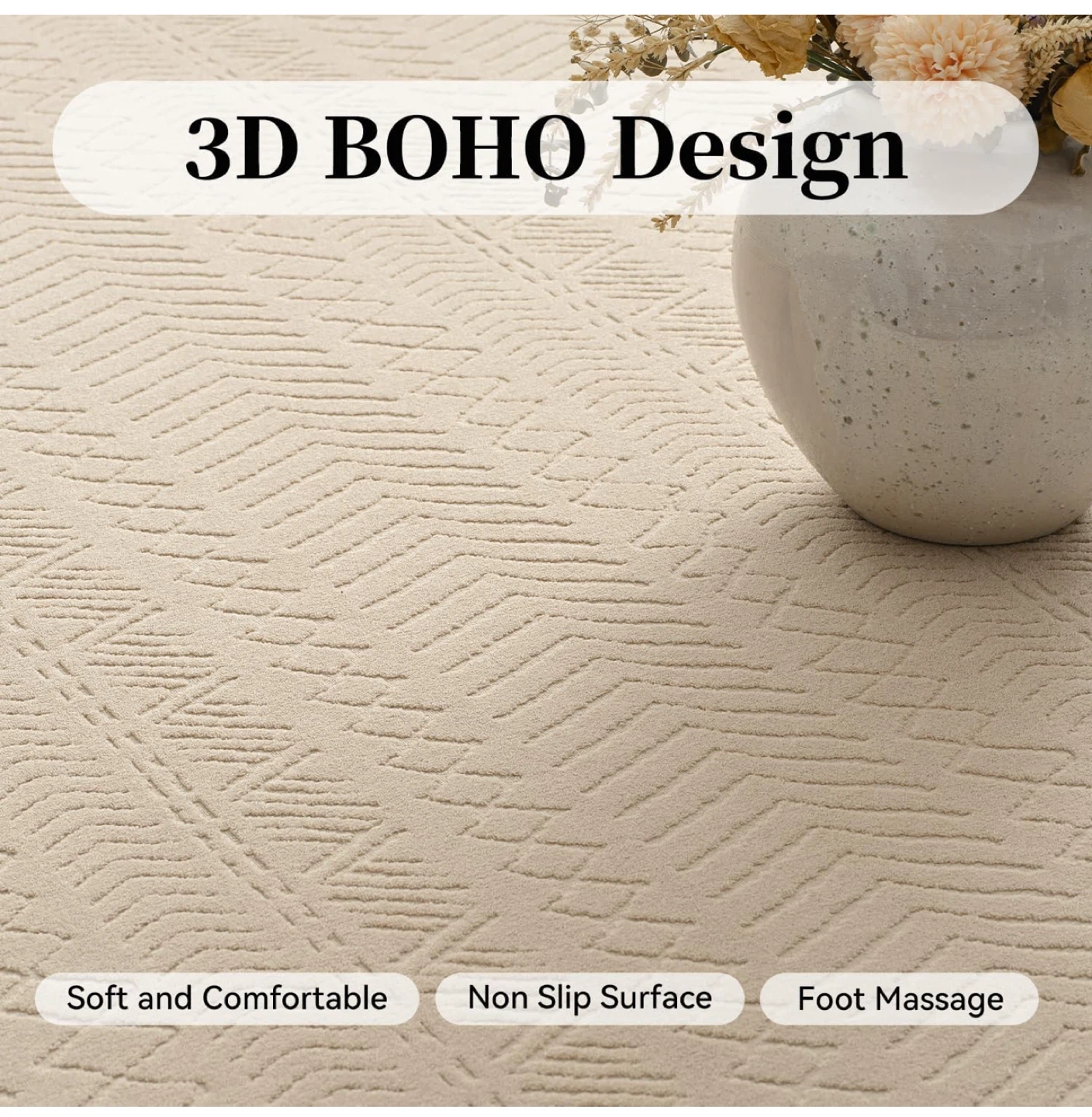 Montvoo 9’ to 12’ Boho Style Area Rug - Soft & Durable - photo 2