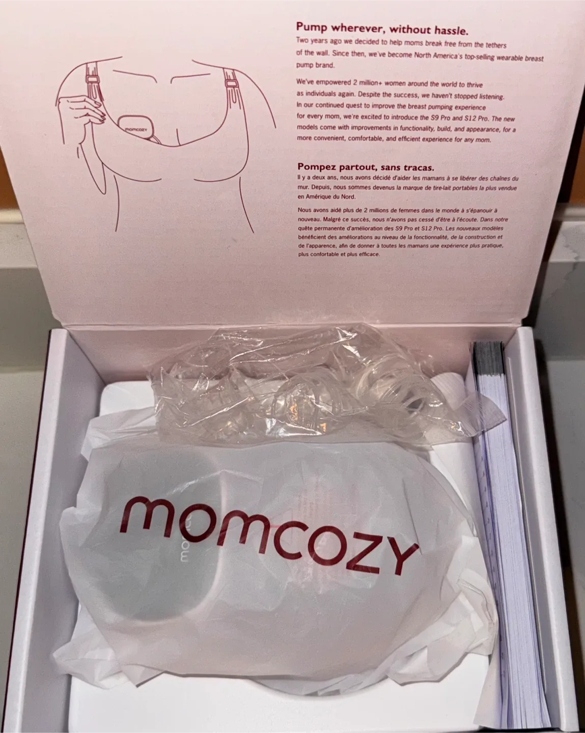 Momcozy S9 Pro Wearable Breast Pump - Like New! image indicator(3)