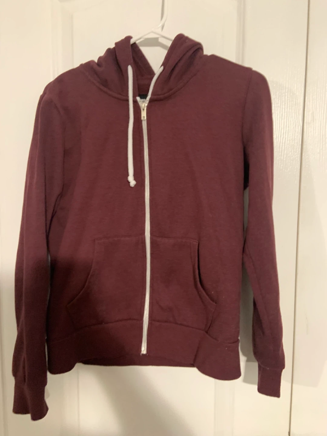 Burgundy Zip-Up Hoodie - photo 2