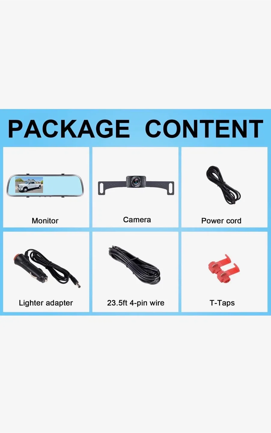 AMTiFO Vehicle Rear View/Reverse Camera System - New in Box! image indicator(3)