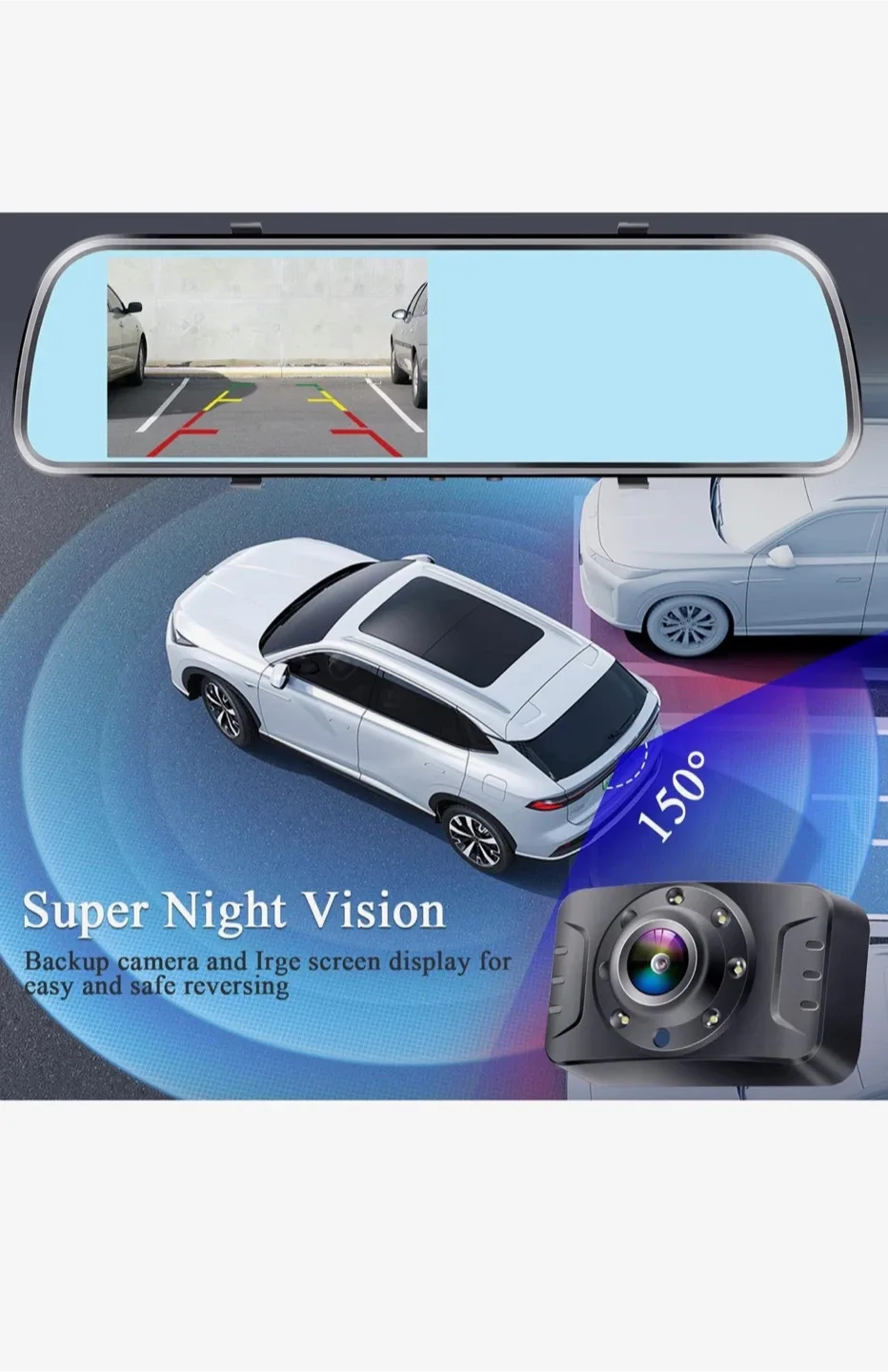 AMTiFO Vehicle Rear View/Reverse Camera System - New in Box! image indicator(4)