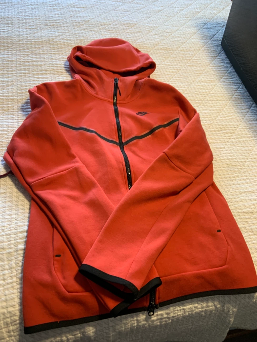 Nike Tech Fleece Hoodie - XS - Red