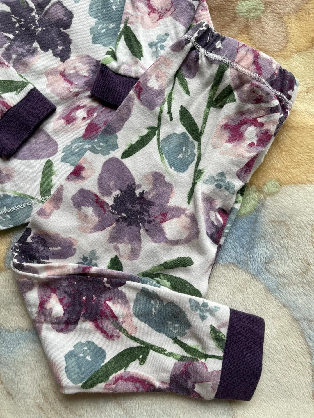 Burt's Bees Baby Floral Pajamas Size 3T image indicator(3)