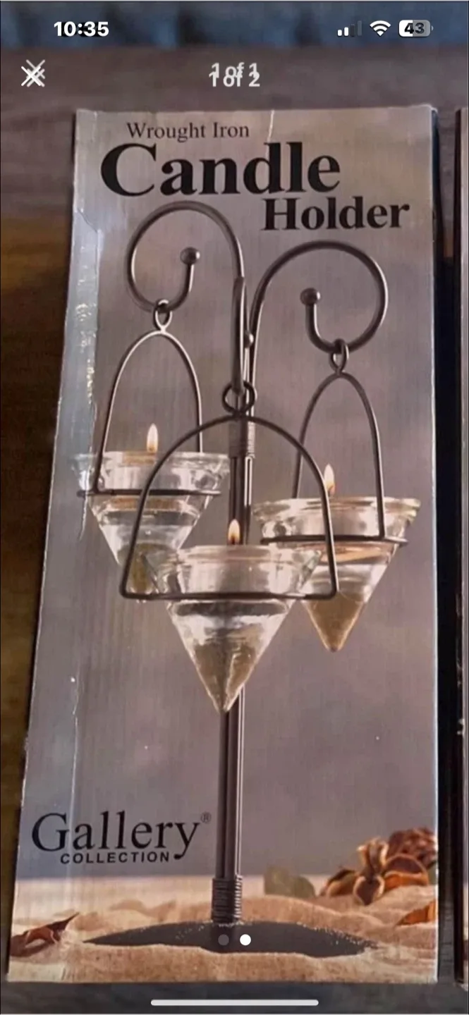 Gallery Collection Wrought Iron Candle Holder thumbnail