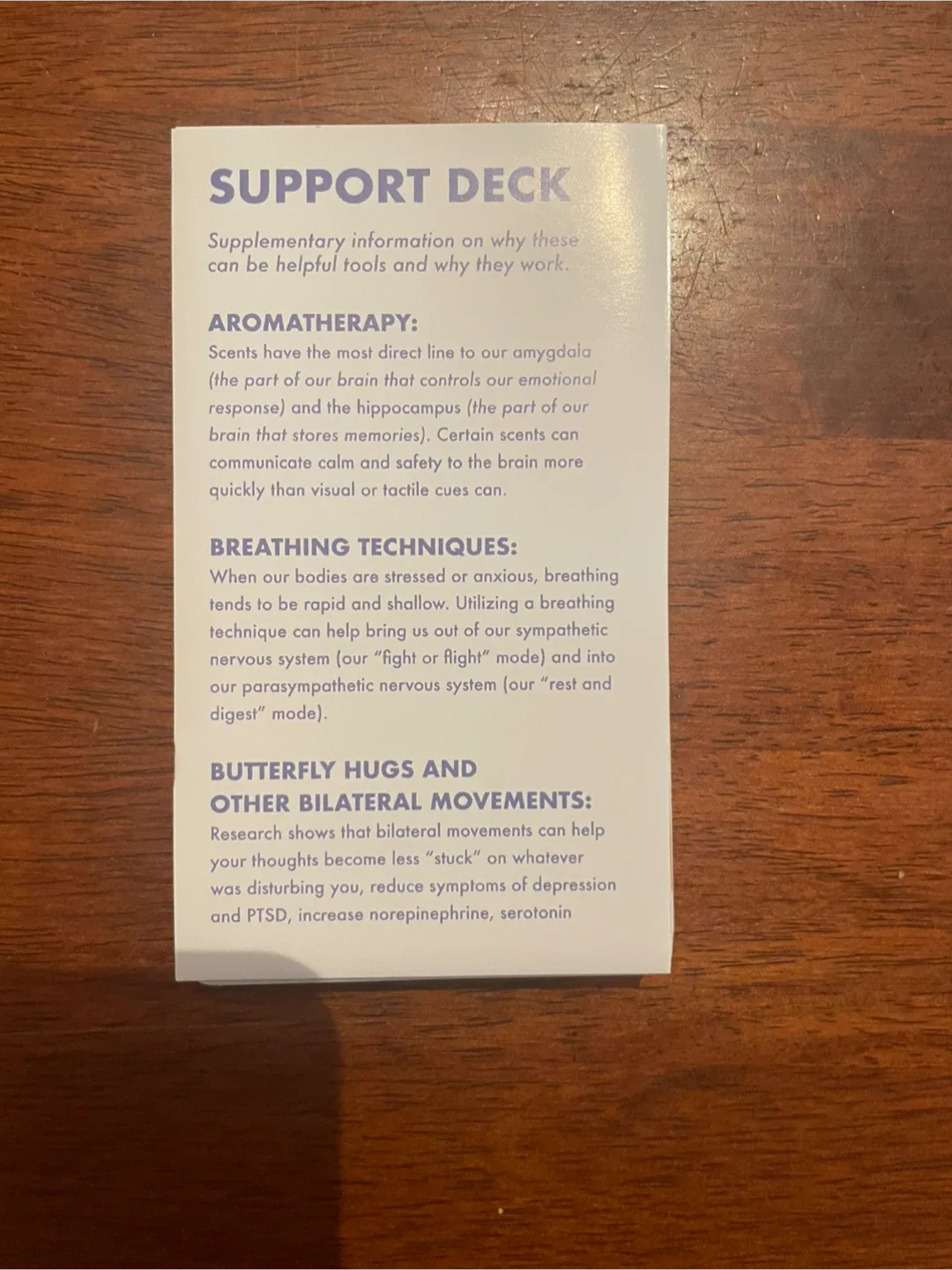 Support Deck: Therapeutic Practices Cards image indicator(4)