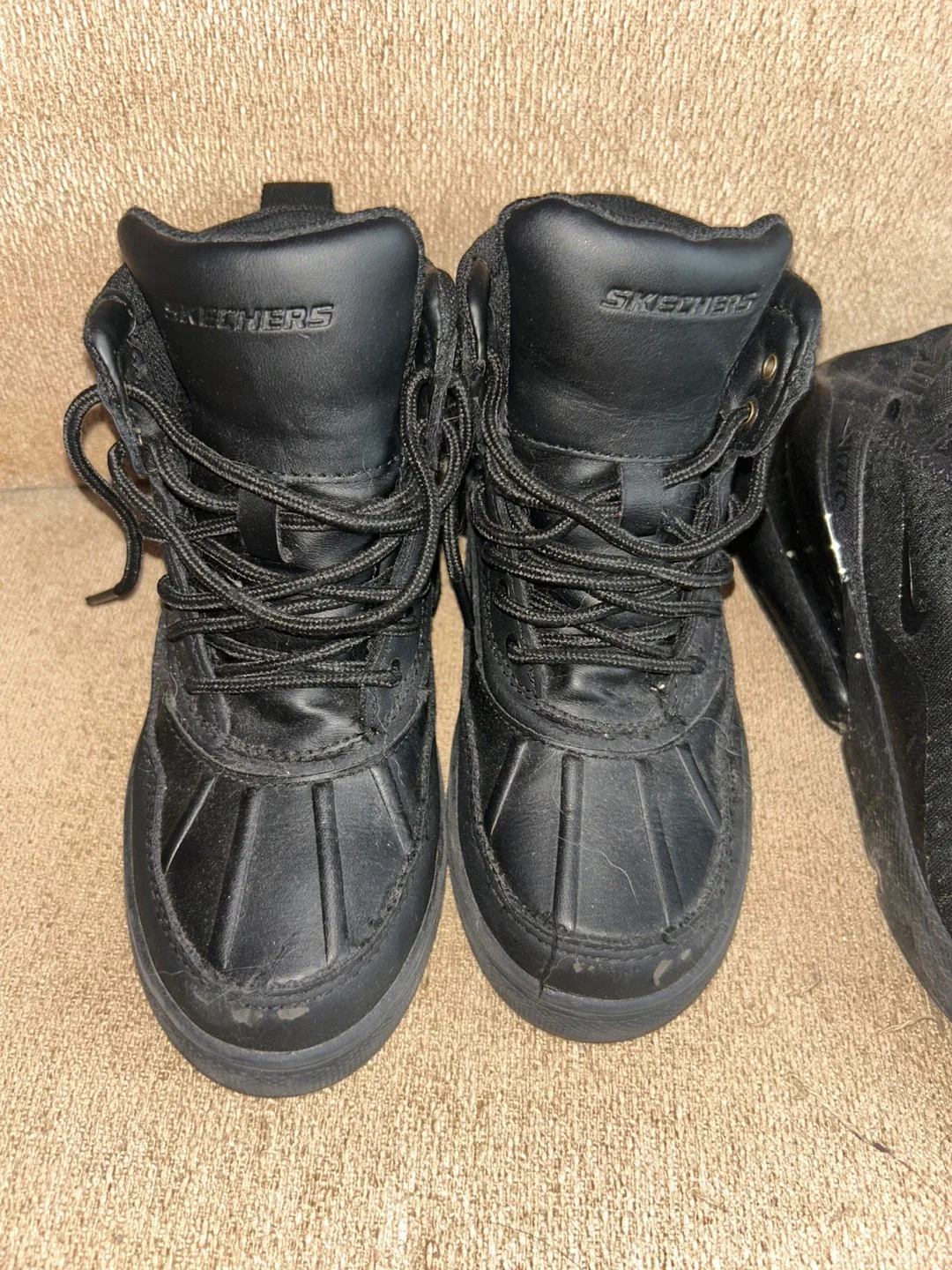 Skechers Black Boots Size 1 thumbnail