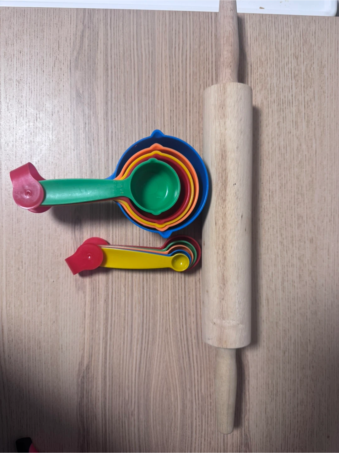 Rolling Pin and Measuring Spoons Set