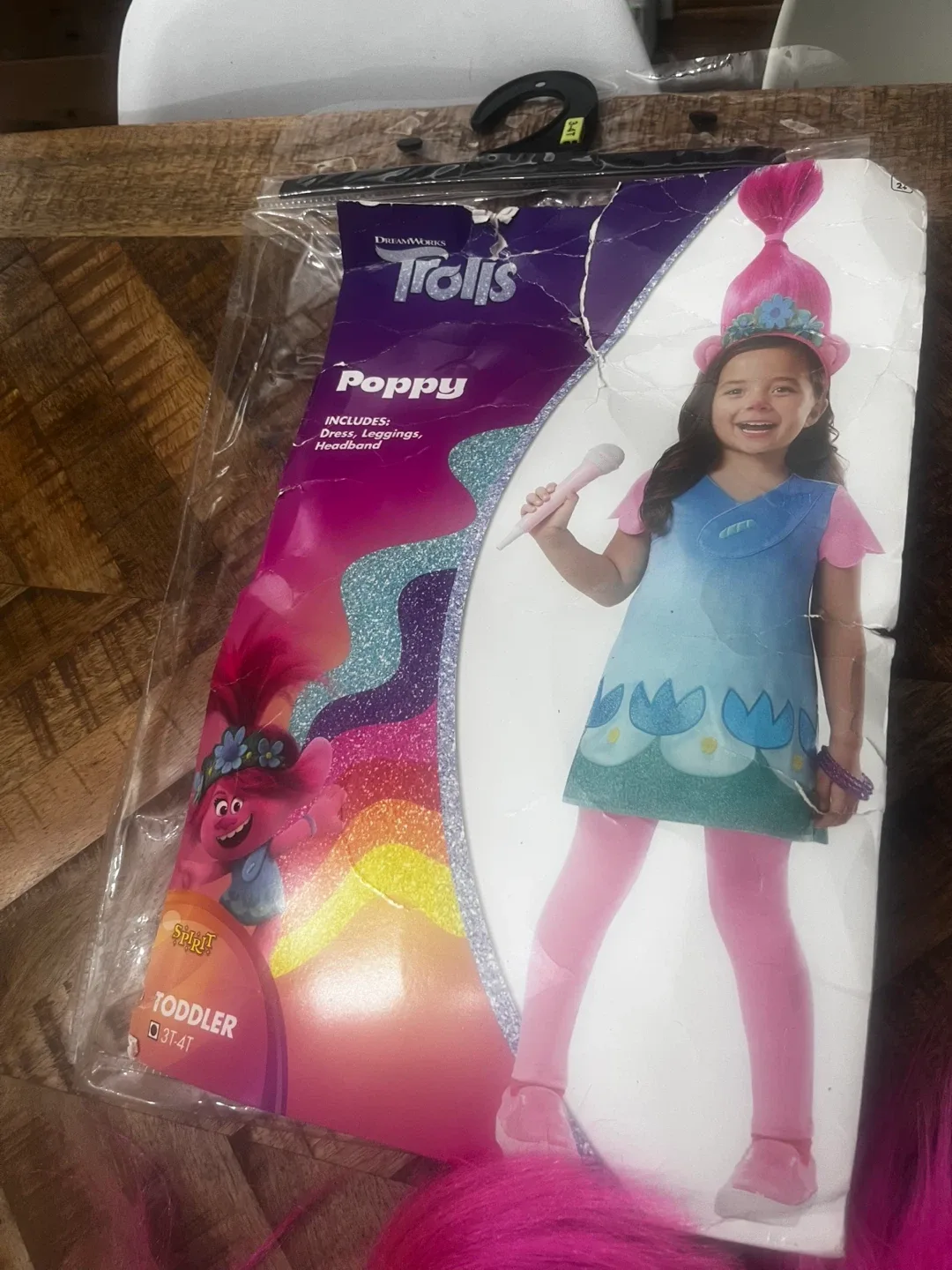 Trolls Poppy Costume Toddler Size 3T-4T image indicator(2)
