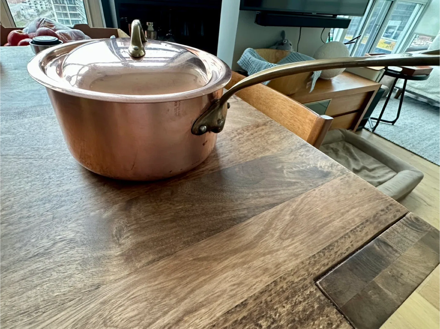 Mauviel 150B Copper Saucepan with Lid thumbnail