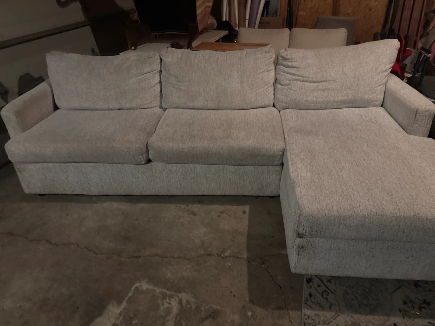 Sectional 2 pieces 108 inches wide