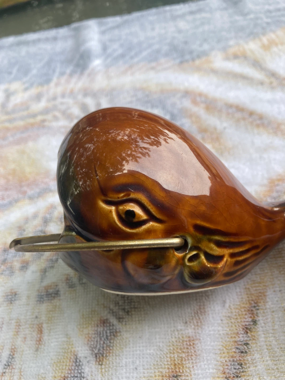 Vintage Woolco Japan Ceramic Whale Ashtray