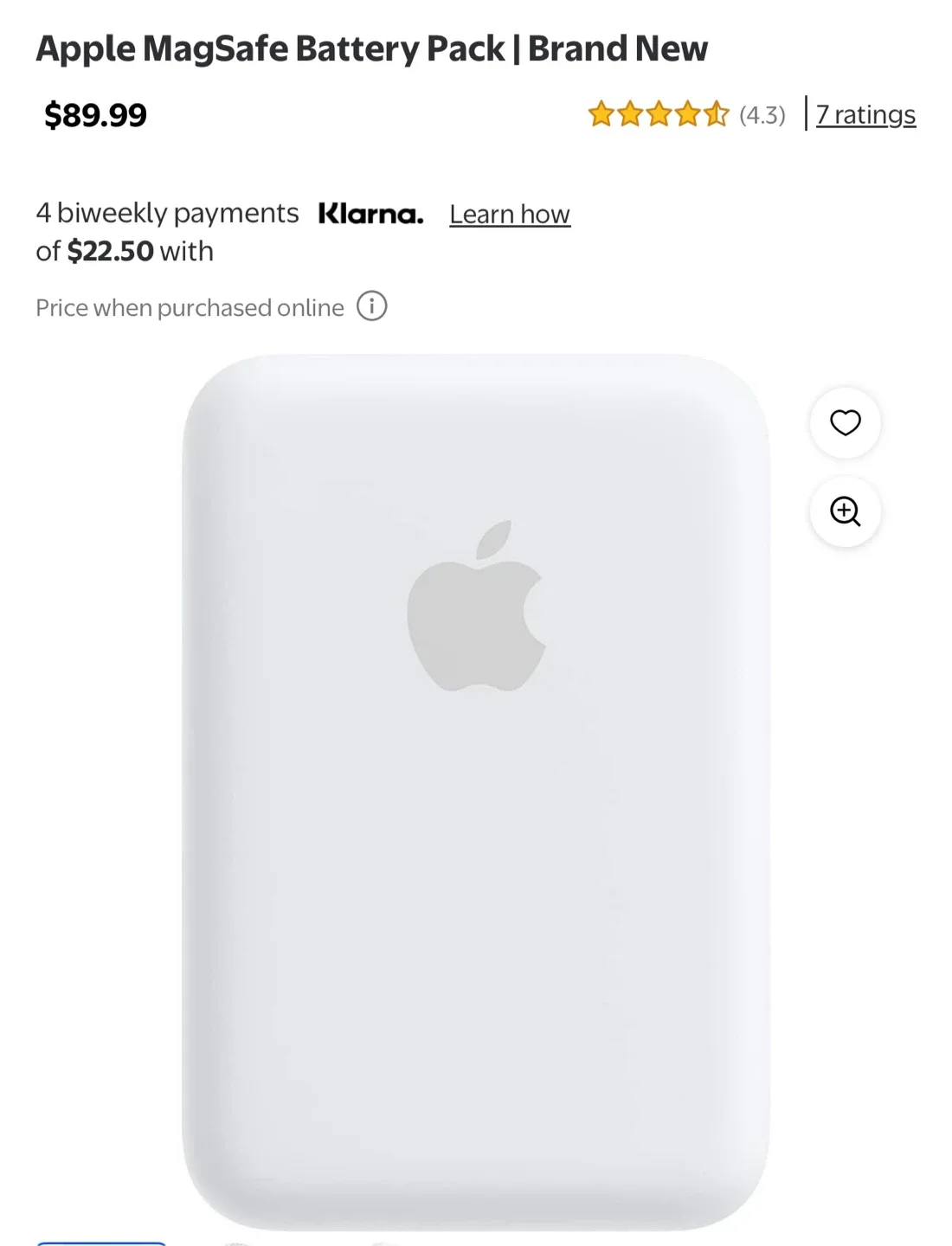 Apple MagSafe Battery Pack + free case thumbnail