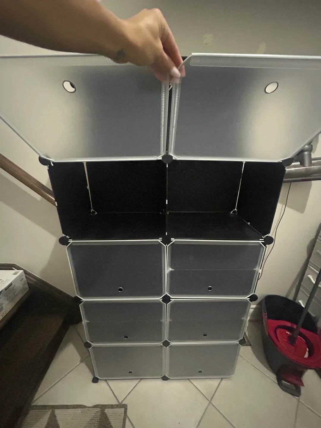 Black Modular Storage Cube Organizer image indicator(3)