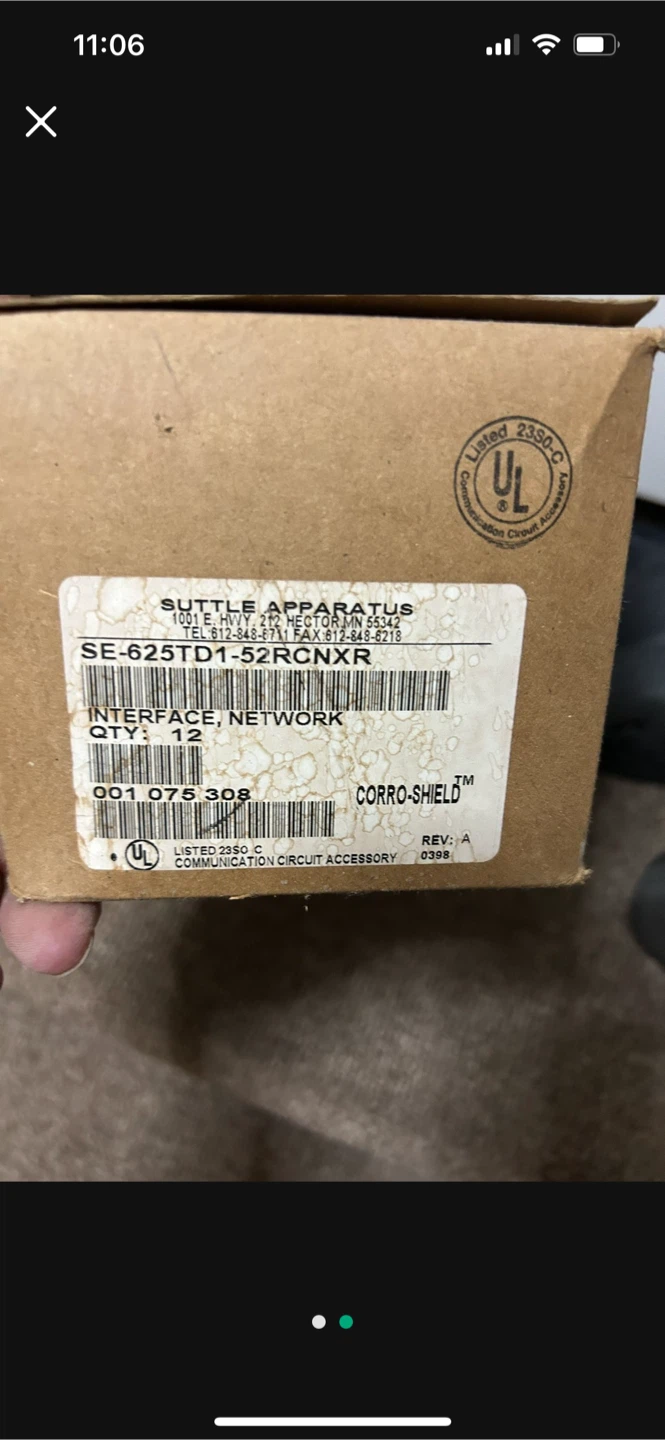 Suttle Apparatus SE-6251D1-52RGNXR Interface Network - photo 2