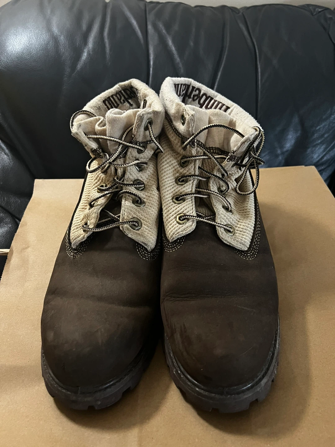 Timberland Roll Top Boots Brown Size 8.5