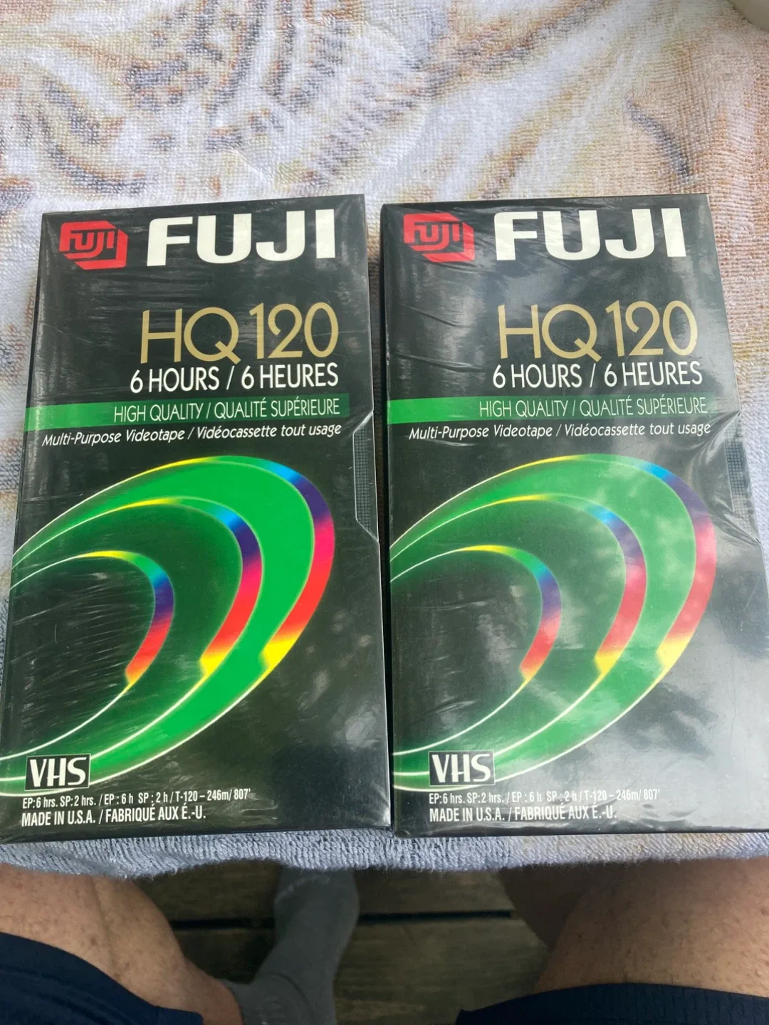 FUJI HQ 120 VHS Tapes - 6 Hours - New thumbnail