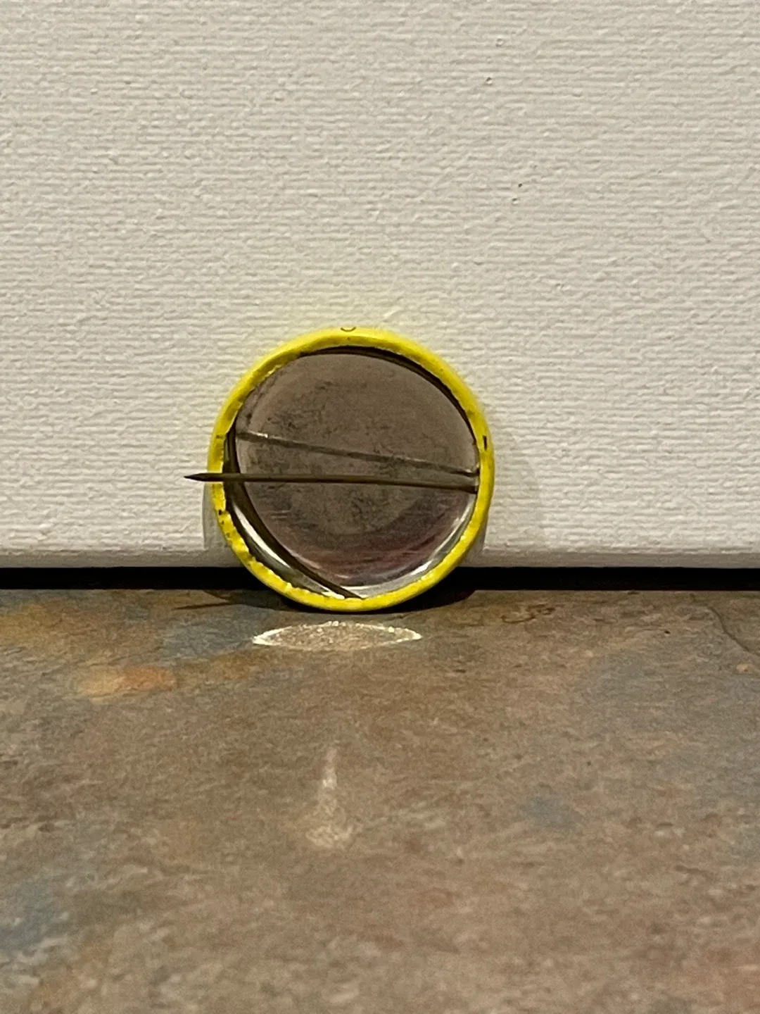 Vintage pin back button “Hippy Sippy Says “I’ll try Anything” image indicator(3)